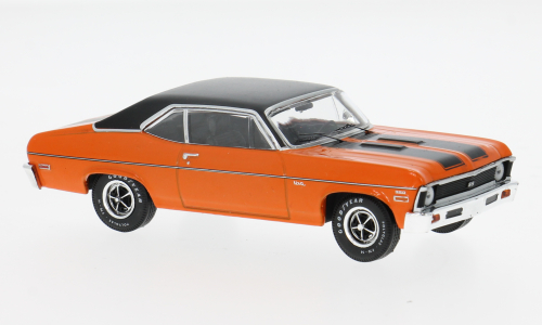 Chevrolet Nova SS 1971 Oranje/Zwart - 1:43  Chevrolet Nova SS 1971 Oranje/Zwart - 1:43